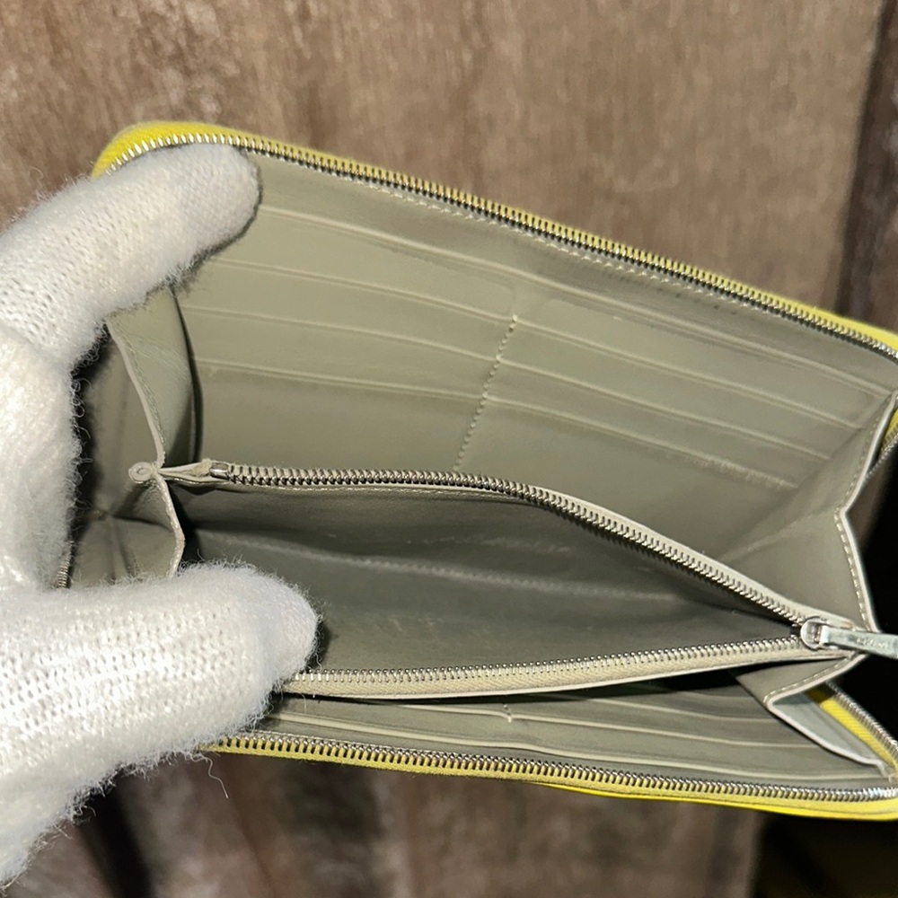 Celine Yellow Leather Women's Wallet - Picture 7 of 7